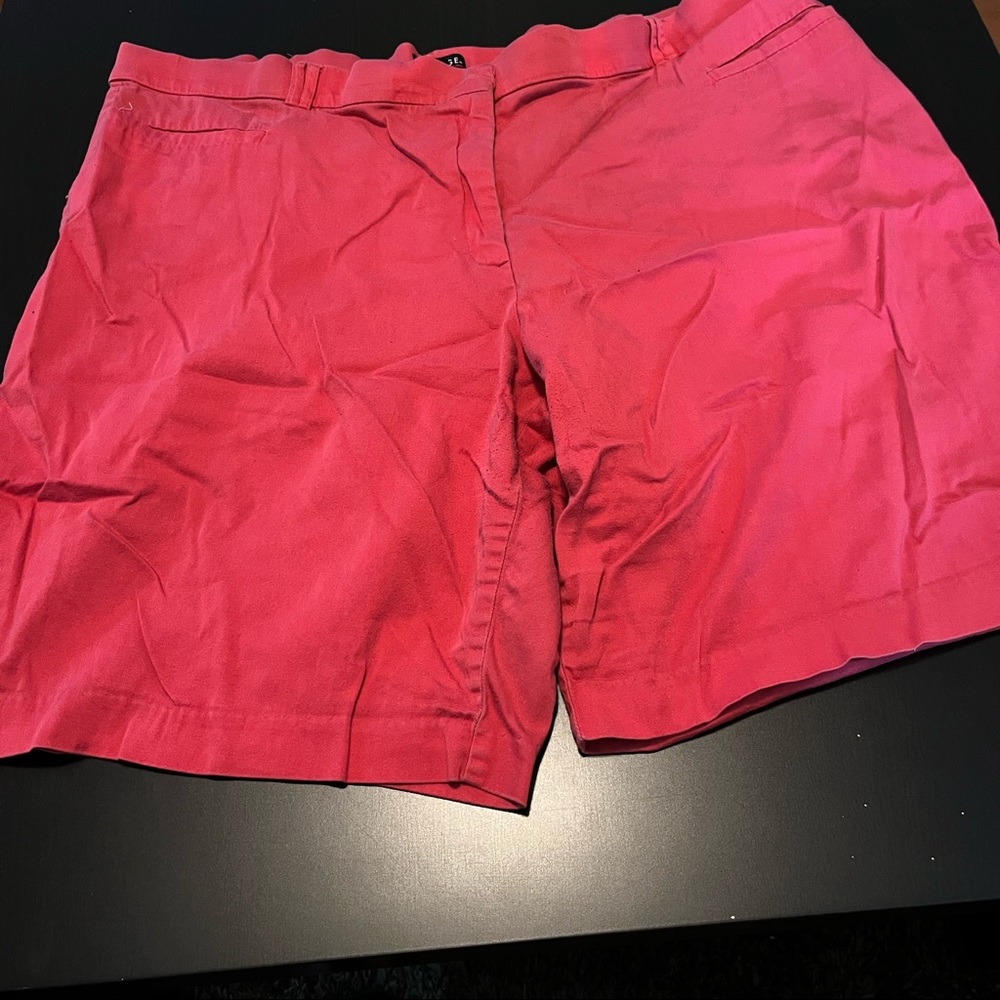 Red George Think Slim Folded Hem Shorts, Size 24W